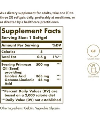 Evening Primrose Oil ,500 mg ,180 Soft Gels
