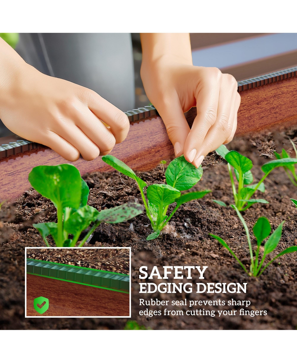 Outsunny Galvanized Raised Garden Bed Planter Box, 4.9' x 2' 1',