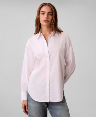 Calvin Klein - Women's Relaxed Button-Down Shirt
