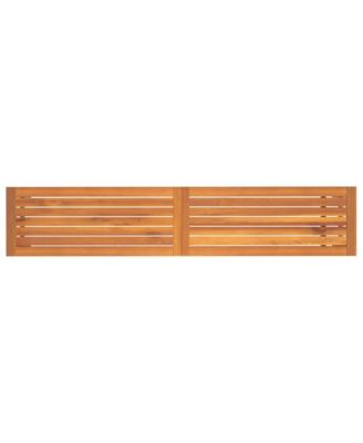 Garden Bench Brown Solid Acacia wood 70.9 in x 13.8 in x 17.7 in