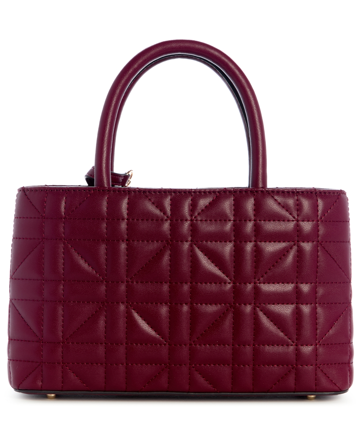 Guess Edita Elite Small Satchel Bag In Burgundy