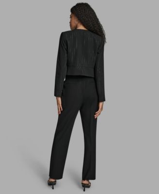 Women's Pinstripe Cropped Jacket