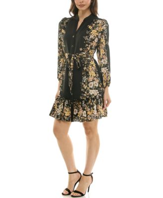 Women's Floral Shirt Dress
