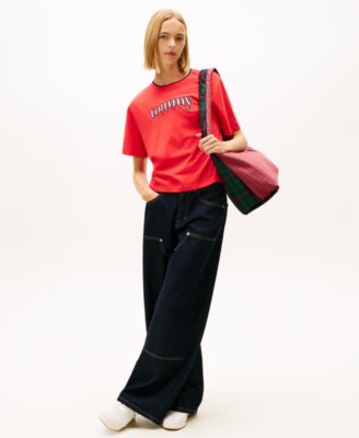 Women's Boxy Tommy Applique T-Shirt