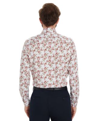 Men's Jones Floral Printed Long-Sleeve Dress Shirt, Macy's Exclusive