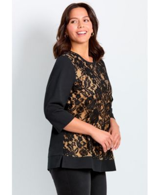 Women's Lace Crewneck Tee