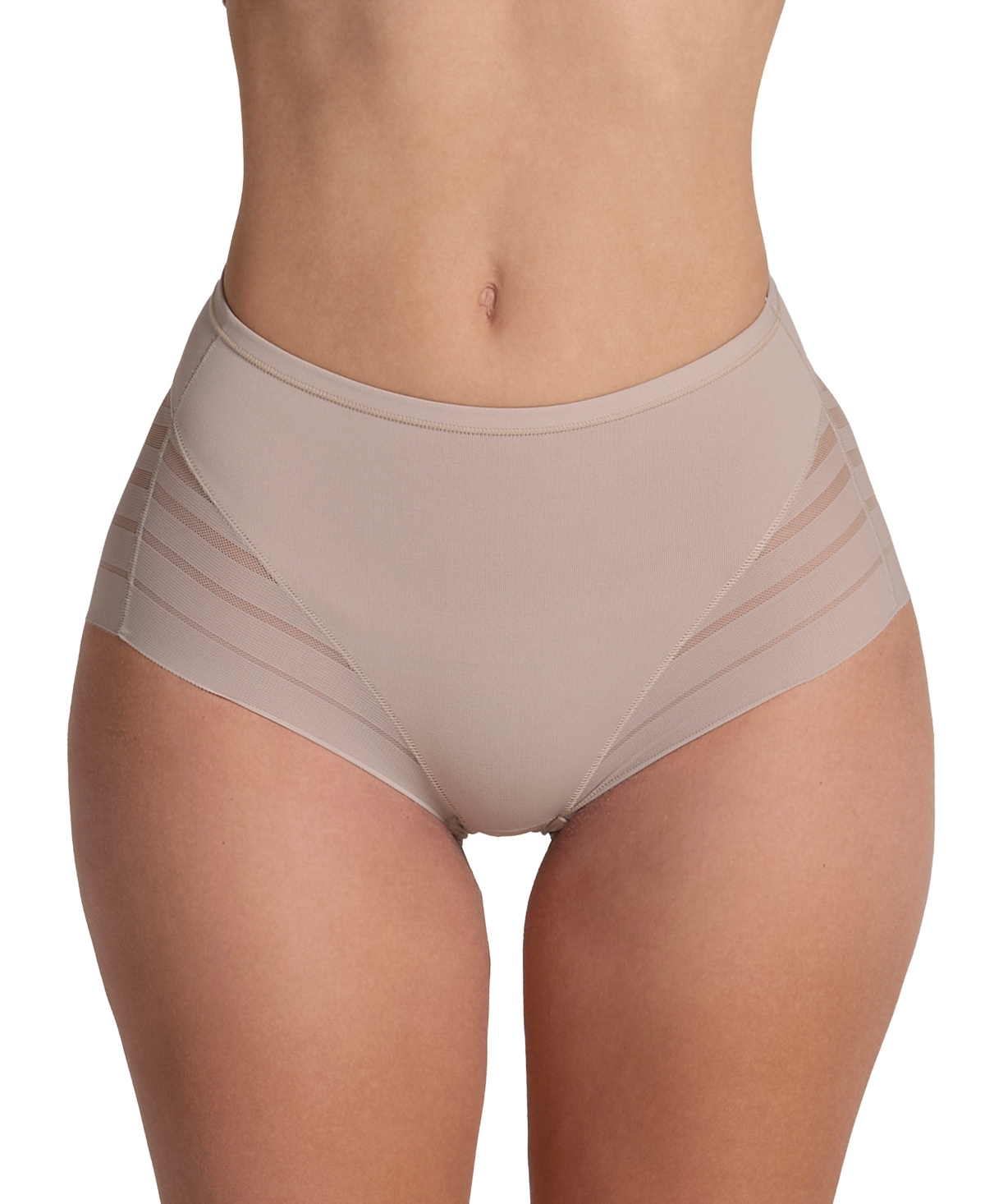 Leonisa Women's Lace Stripe Undetectable Classic Shaper Panty