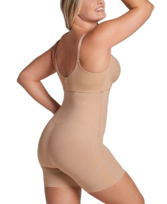 Women's Strapless Sculpting Step-in Body Shaper with Short Bottom