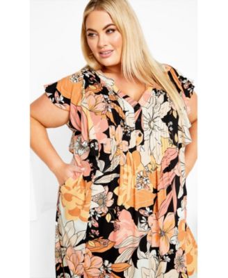 Women's Bellini Flutter Sleeve Dress