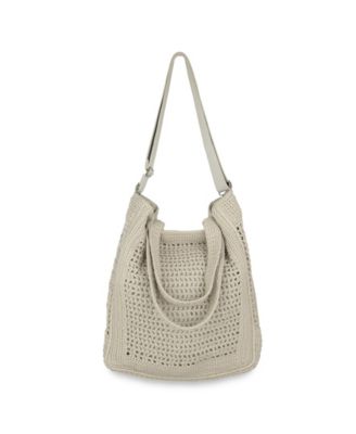 Lanie Crochet Medium Tote Bag