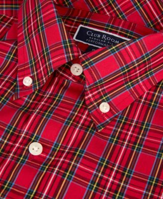Men's Stewart Tartan Regular-Fit Dress Shirt, Macy's Exclusive