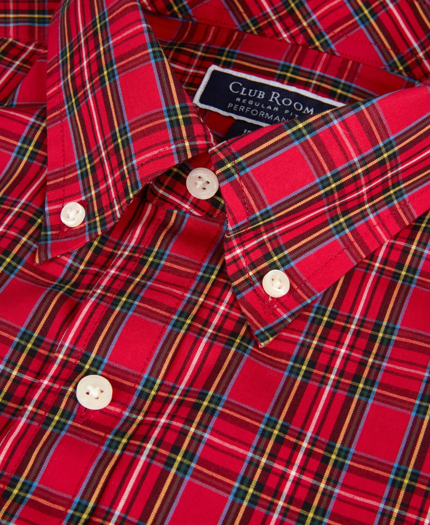 Men's Stewart Tartan Regular-Fit Dress Shirt