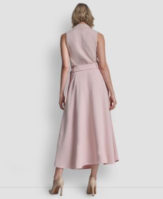 Dkny Women's Maxi Skirt With Bow Tie In Pink