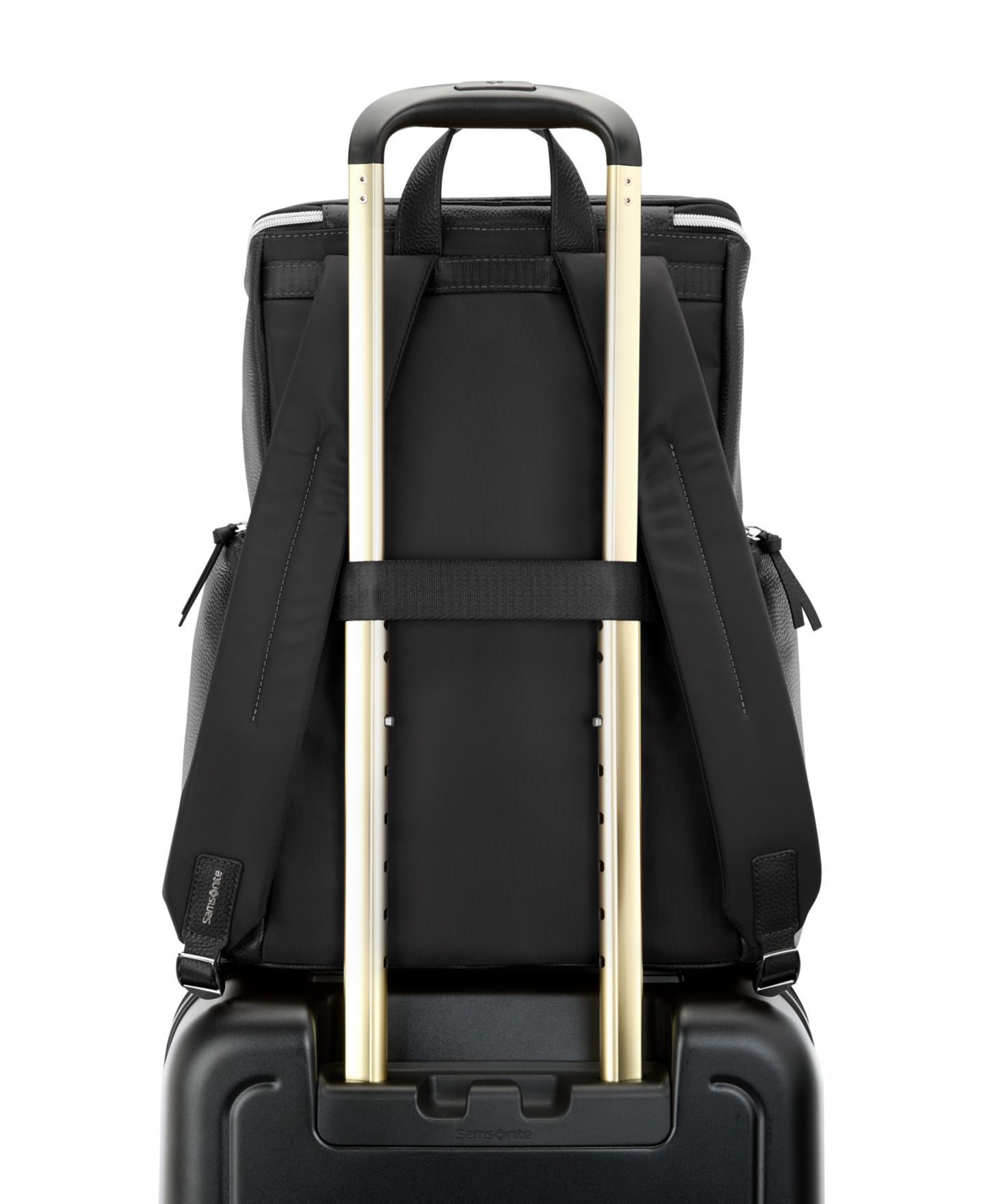 Рюкзак Samsonite Mobile Solution 2 Leather Deluxe, цвет: Чёрный — фото 7