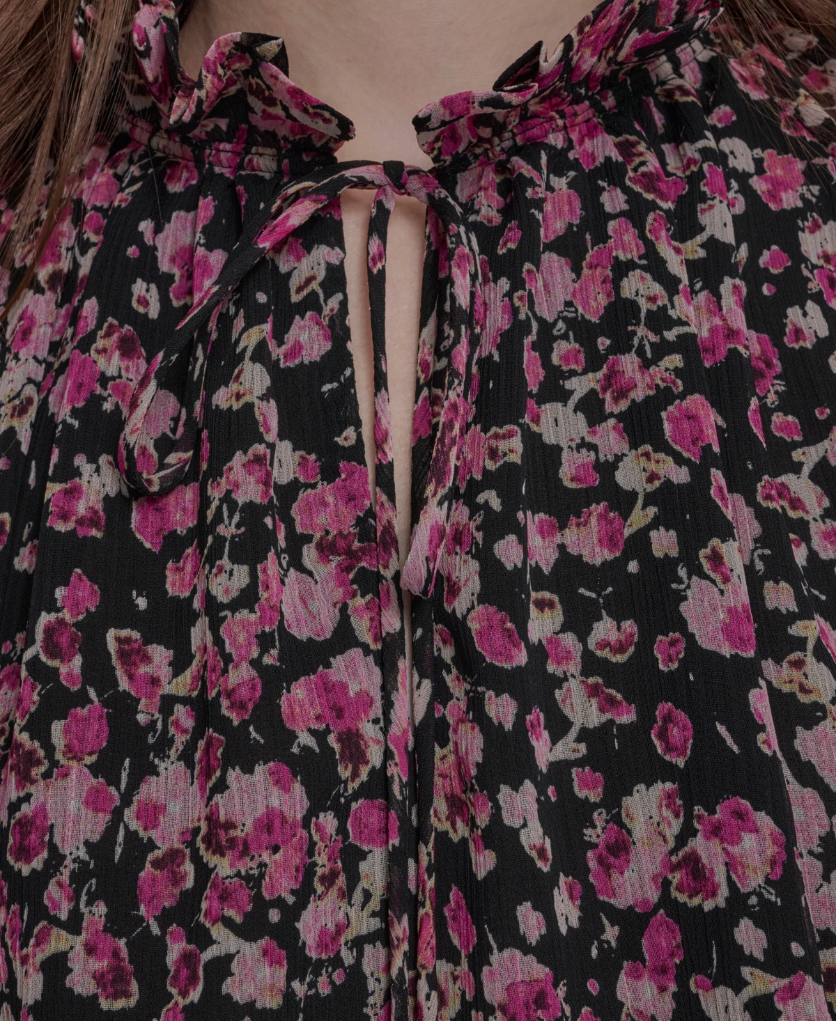 Bcbg Women's V-Neck Long-Sleeve Top