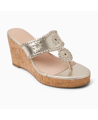 Jacks Rogers High Wedge Women's Sandal with Open Toe and Ankle Strap