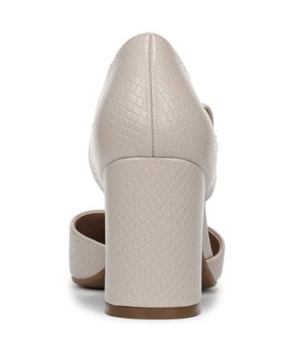 Women's Pixie Mary Jane Pointed Toe Block Heel Pumps