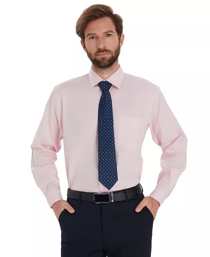 Men's Pinpoint Solid Dress Shirt