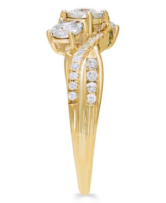 Diamond Ring (1/2 ct. t.w.) in 10k Yellow Gold (also in 10k White Gold)