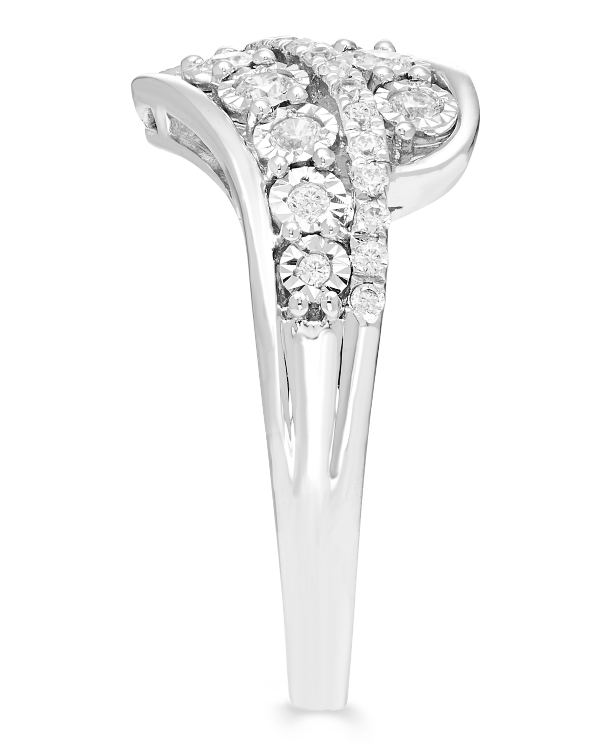 Macy's Diamond Ring (1/3 Ct. T.w.) In 10k White Gold In White