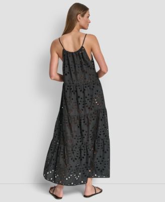 Women's Tiered Maxi Dress Swim Cover-Up