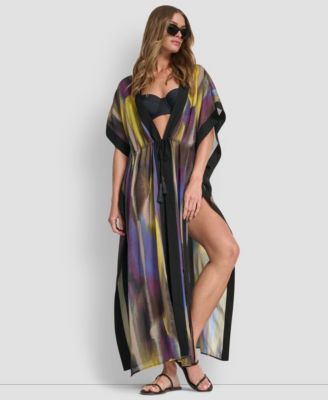 Women's Tie-Front Cover-Up Kaftan