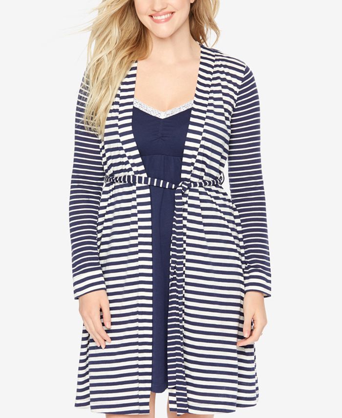 Bump In The Night Nursing Nightgown And Robe Macy s