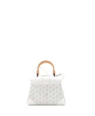 Mini Saigon Top Handle Bag Coated Canvas with Leather