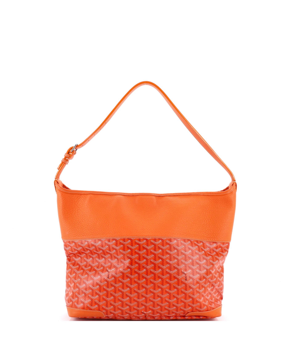 Pre-Owned Goyard Grenadine Hobo Coated Canvas with Leather