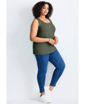 Women's Plus Size Basic Layering Tank