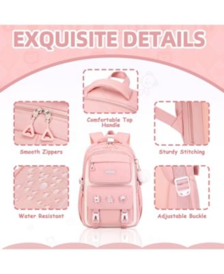 Pink Girls Backpack Kids Backpack for Girls