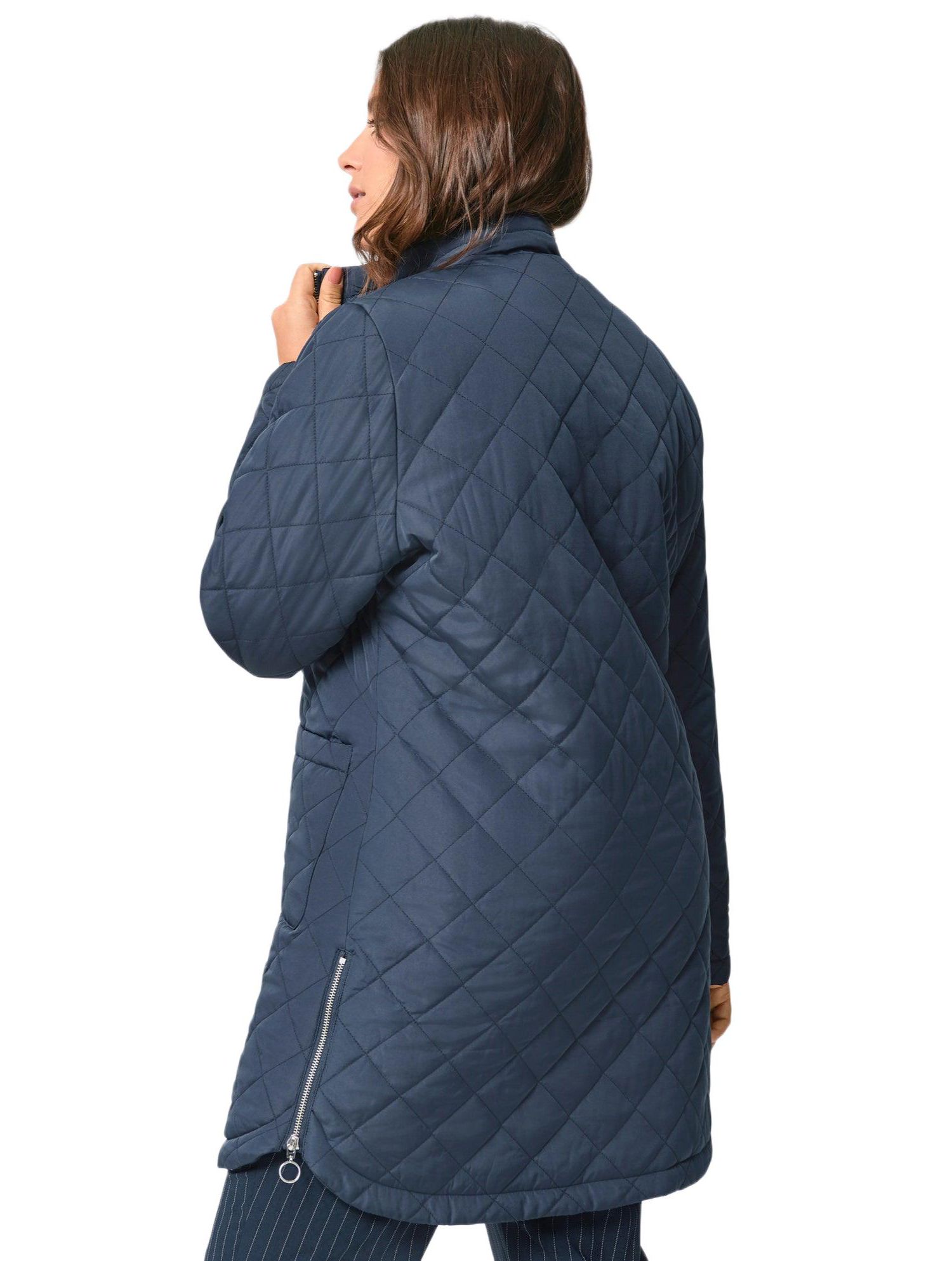 Women's Plus Size Quilted Zip Jacket