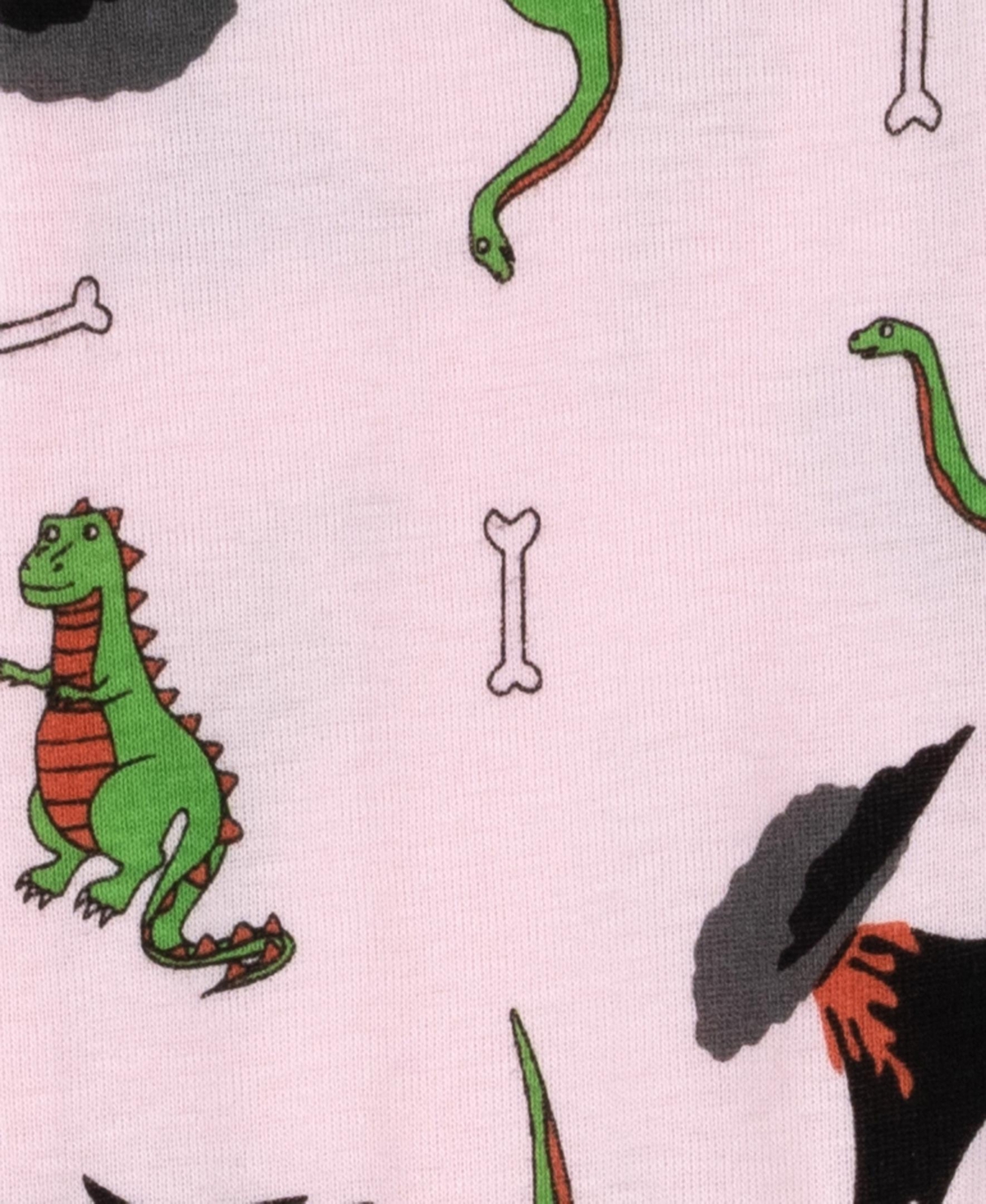 Leveret Dog Cotton Pajama Dinosaur Pink