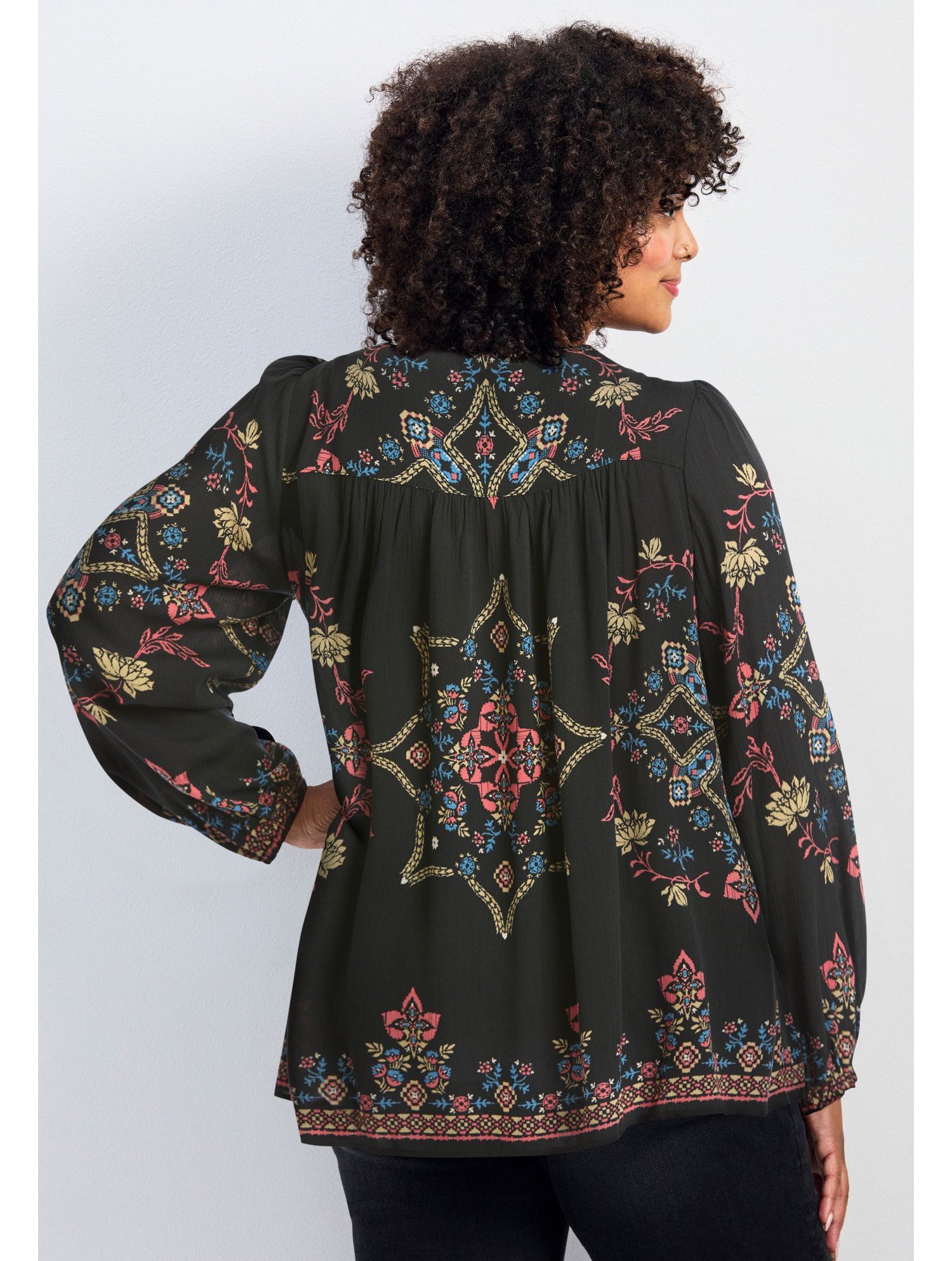 Women's Plus Size Suli Bell Sleeve Top