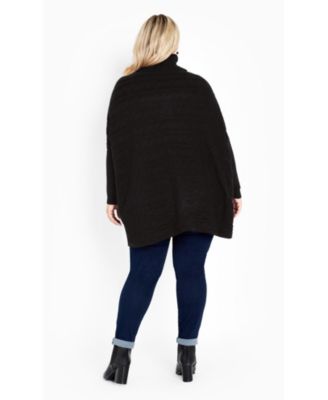 Women's Plus Size Bella Poncho Sweater