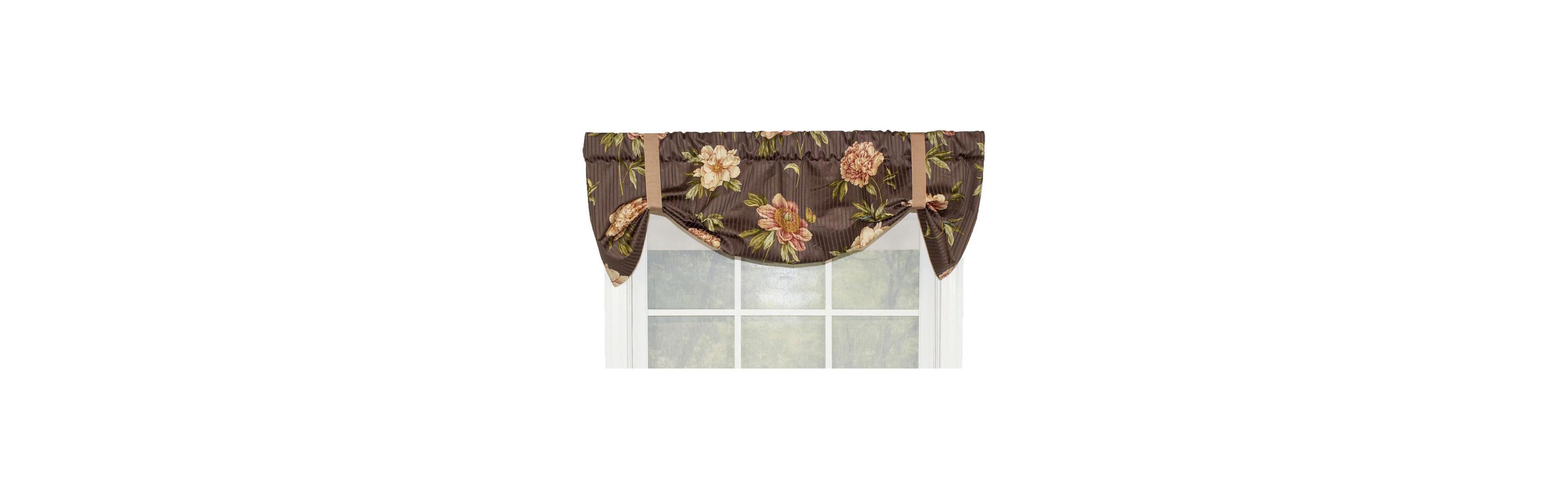 Rlf Home Blossom Style Suspender 3" Rod Pocket Valance 50" x 16"
