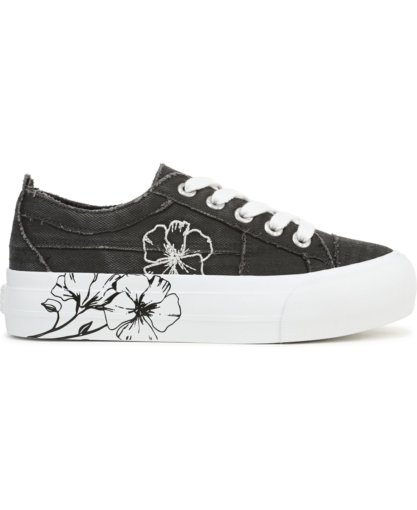 Женские кроссовки Blowfish Malibu Sadie-Sun 10 Lace-Up, цвет: Чёрный холщовый — фото 2