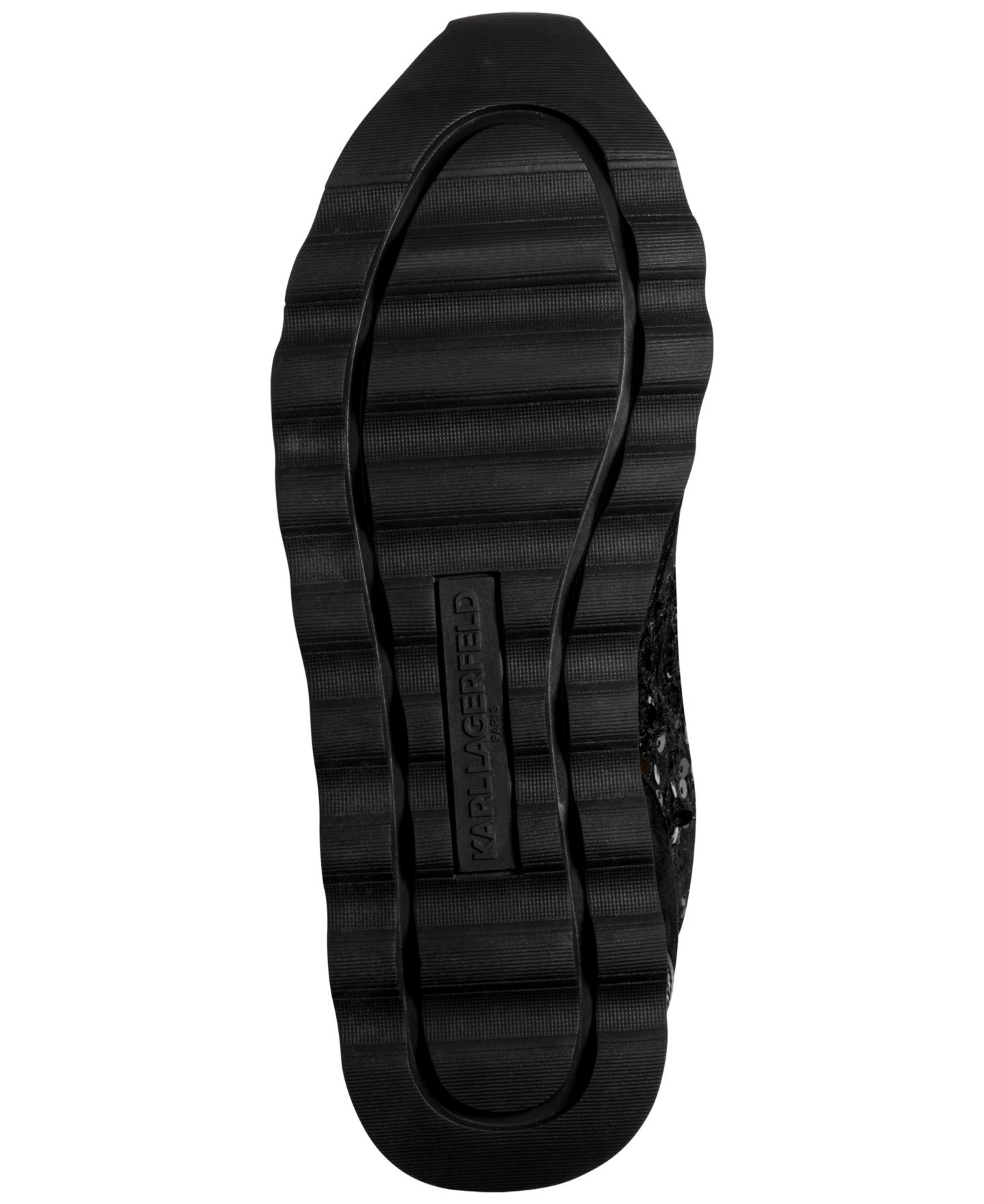 Женские кроссовки KARL LAGERFELD PARIS Meade Lace-Up, цвет: Чёрный — фото 5