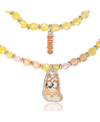 Beaded Bracelet Set, 4-Pack, Character Charms, Adjustable Stretch