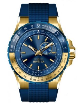 Men's 49732 Aviator Quartz VD72 Blue Dial Watch