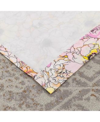 Greenland Home Fashion Misty Bloom Bow Tie Window Kitchen Curtain Valance