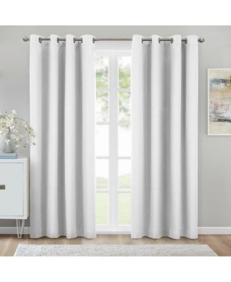 Commonwealth Kelly Grommet Dressing Window Curtain Panel - 52"x95", White