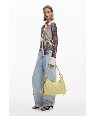 Women's Medium shiny bow bag