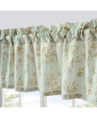 Olivia Light Filtering Semi Sheer 3" Rod Pocket Window Valance 84" x 16" Mint