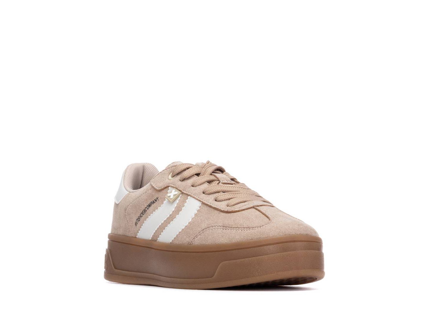 Женские кроссовки XTI Suede Casual Sneakers Urban Comfort, цвет: Бежевый — фото 1