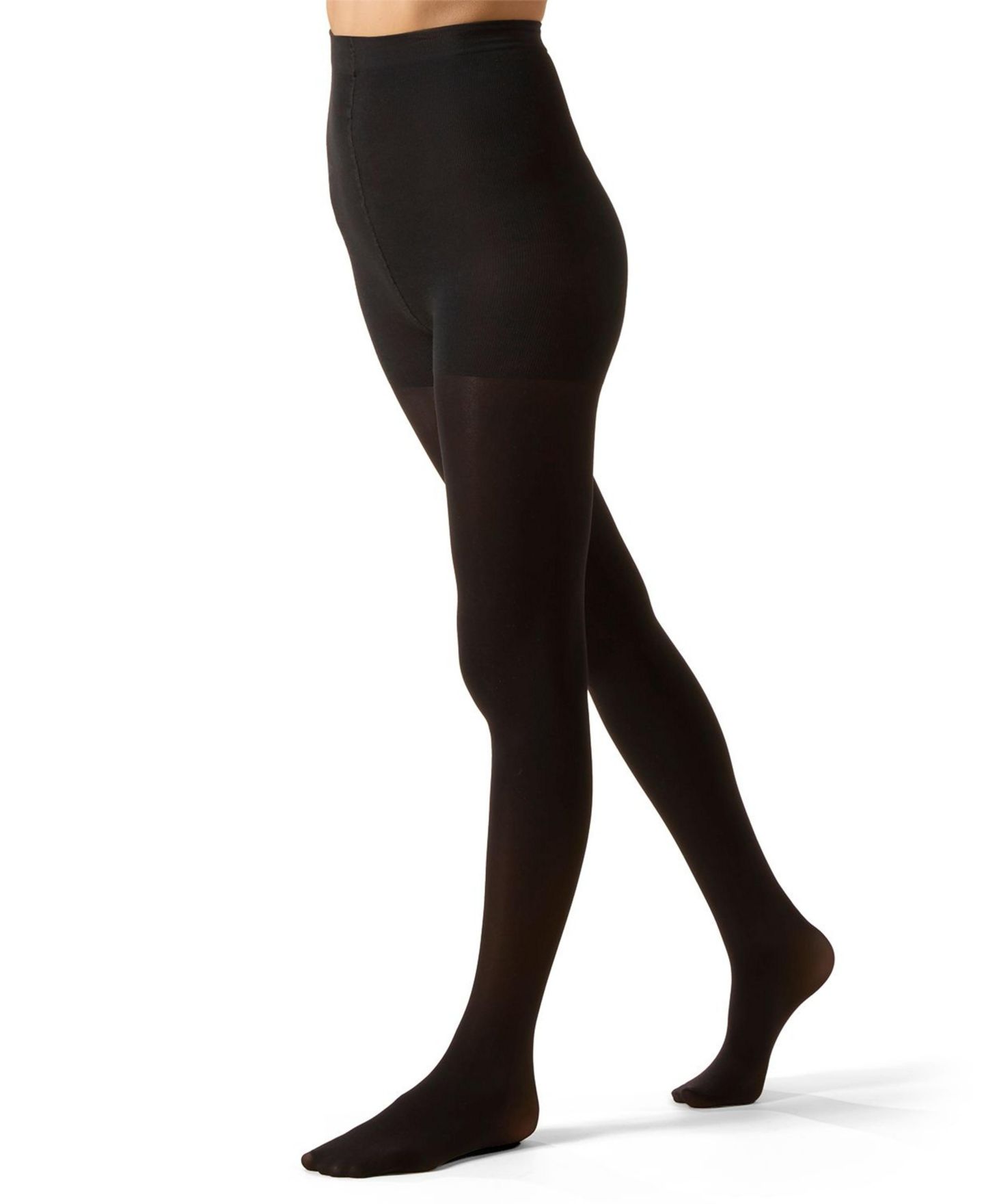 Женские колготки MeMoi Cotton On Top Perfectly Opaque 60 Denier Tights, цвет: Чёрный — фото 2