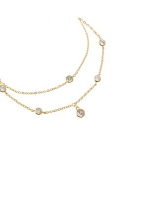 by Adina Eden Cubic Zirconia Bezels Gold Plated Bracelet Combo Set - Macy's