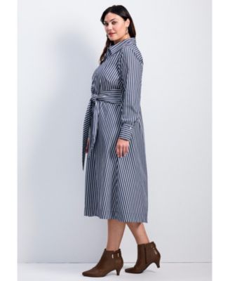 Women's Bethany Poplin Tie Front Shirtdress