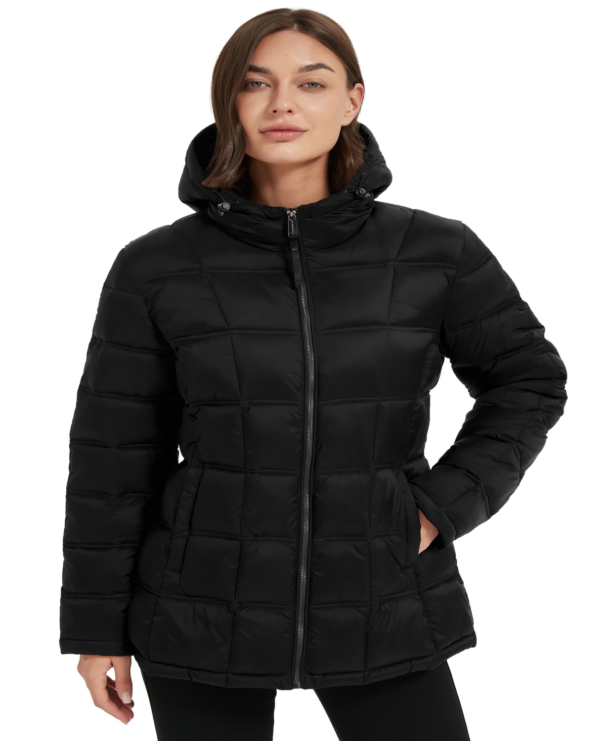 Hawke & Co. Women's Quilt Puffer Jacket In Black