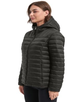 Women's Packable Quilted Hooded Puffer Jacket